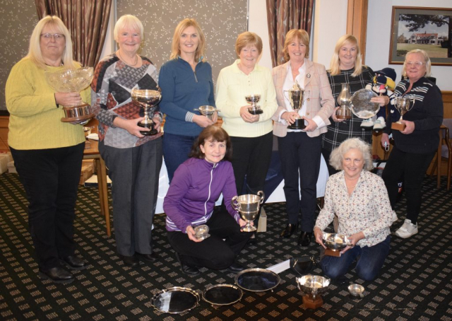 Group photo of trophy winners