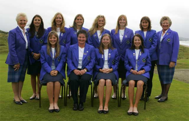 As SLGA Chairman with winning Scottish Girls Team at Home Internationals 2006. Two Midlothian girls, Sally Watson and Rachael Livingstone were in team. Photo courtesy of Maggie McPherson