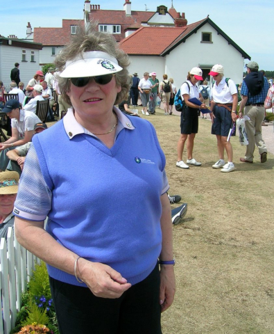 At Formby  for the Curtis Cup 2004. Photo courtesy of Gillian Kirkwood