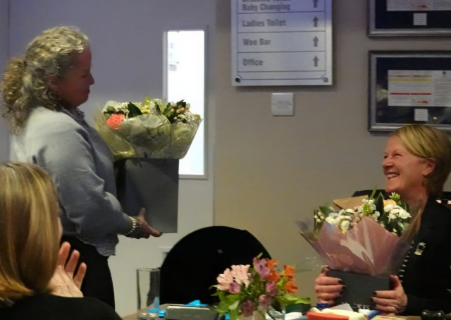 Outgoing Officials, Caroline Steedman and Isla McCrone